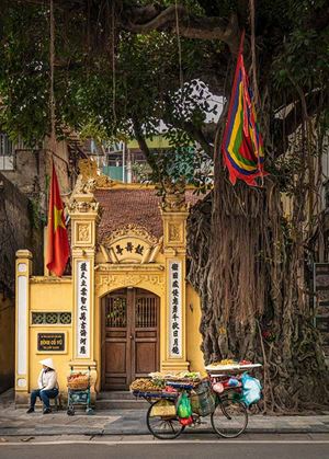 Un temple dans le vieux quartier de Hanoi