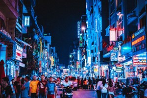 Marché du nuit à Saigon