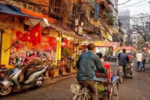 Au vieux quartiers à Hanoi