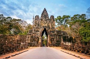 Porte du temple d'Angkor Wat