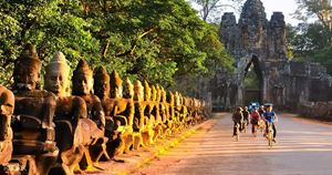 Une balade à vélo travers la campagne de Cambodge