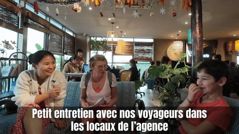 Petit entretien avec nos voyageurs dans les locaux de lagence